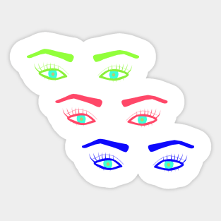 Neon Magical eyes Sticker